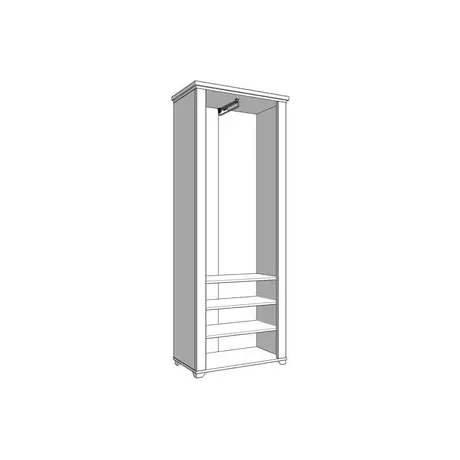 Buy Harwich Mirrored Wardrobe – Graphite Grey & Artisan Oak, 5 from Furnituretta