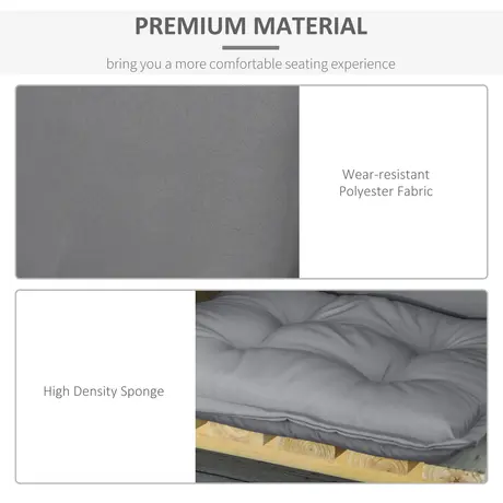 Buy Outsunny Set of 2 Outdoor Chair Cushions, High Back Padded, 6 from Furnituretta