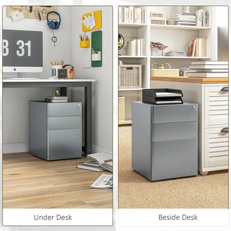 Buy Vinsetto Lockable Cabinet, Rolling Filing Cabinet, 5 from Furnituretta