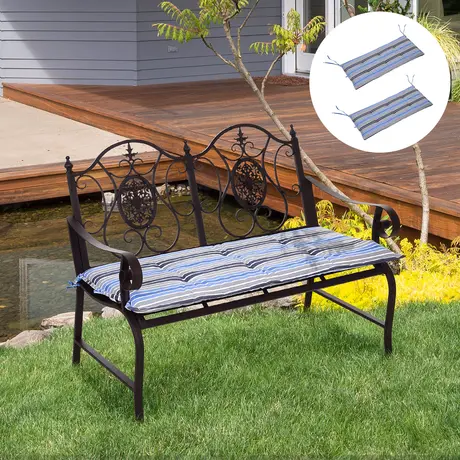 Buy Outsunny Set of 2 Outdoor Garden Patio 2-3 Seater Bench Swing, 8 from Furnituretta
