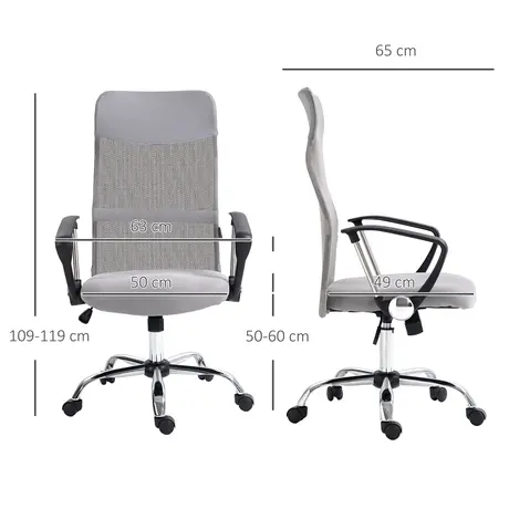 Buy Vinsetto Ergonomic Office Chair Mesh Chair, 3 from Furnituretta