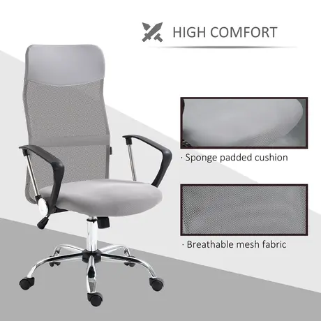 Buy Vinsetto Ergonomic Office Chair Mesh Chair, 7 from Furnituretta