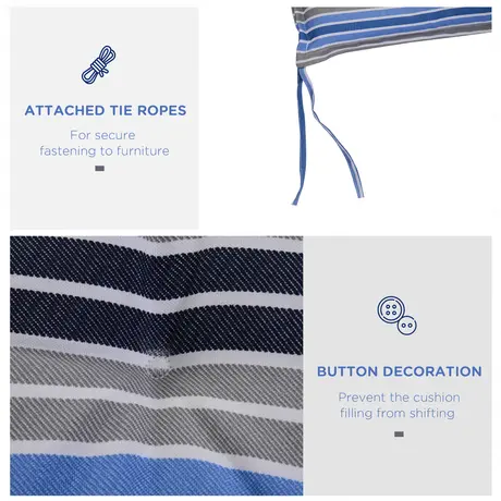 Buy Outsunny Set of 2 Outdoor Garden Patio 2-3 Seater Bench Swing, 5 from Furnituretta