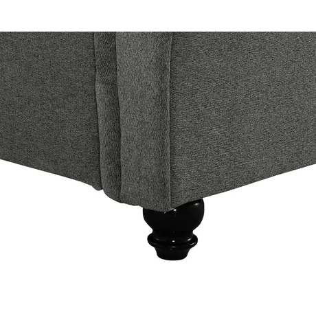 Buy Santafe Linen Fabric Bed – King Size in Grey, Size: King Size, 3 from Furnituretta
