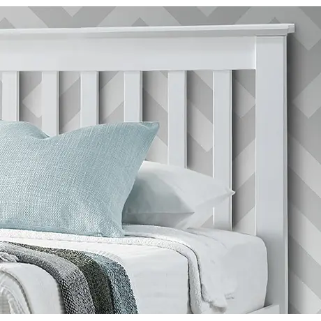 Buy Francis White Wooden Ottoman Bed – Single | Gas-Lift Storage & Adaptable Side Opening, Colour: White, Size: Single (3ft), Item Width: 106.9, 5 from Furnituretta