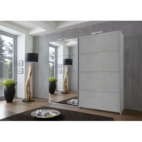 Buy Margate Sliding Door Wardrobe Grey from Furnituretta