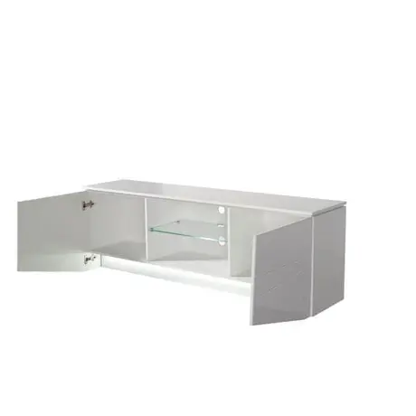 Buy Lurgan TV Cabinet with LED Lights White, 4 from Furnituretta