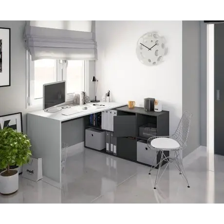 Buy Maximize Space with our Reversible Large Corner Computer Desk from Furnituretta