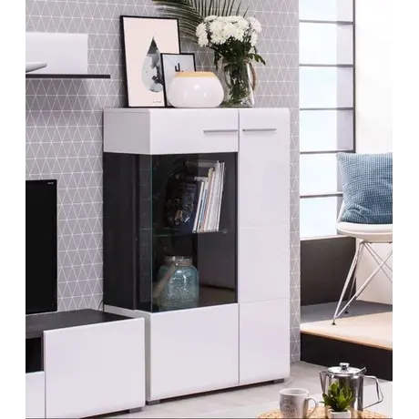Buy Talbot Short Display Cabinet White, 2 from Furnituretta