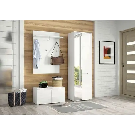 Buy Tenby White Hallway Storage Cupboard, 2 from Furnituretta