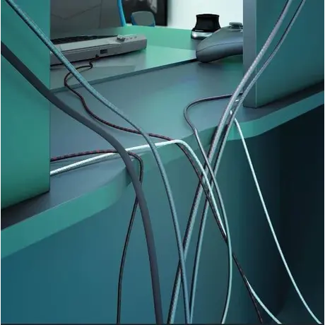 Buy Brecon Dark Grey Computer Gaming Desk with Hutch, 5 from Furnituretta