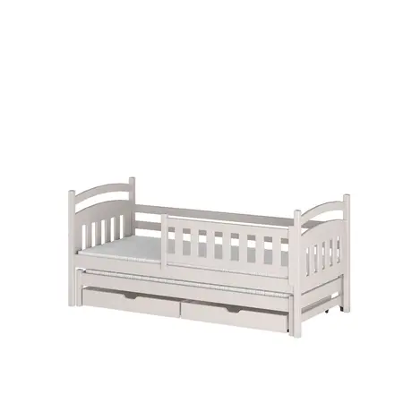 Buy Wooden Bed Galaxy with Trundle and Storage, Colour: Pine, Mattresses: Foam/Bonnell Mattresses, 4 from Furnituretta