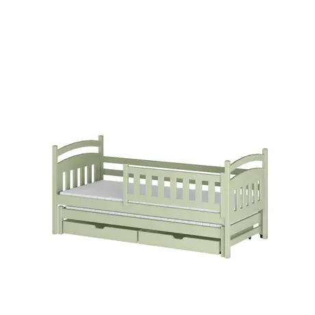 Buy Wooden Bed Galaxy with Trundle and Storage, Colour: Graphite, Mattresses: Foam Mattresses, 4 from Furnituretta