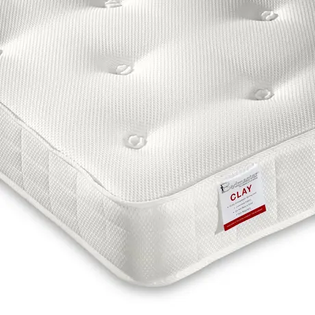 Buy Clay Ortho Low Profile Mattress – Single | Orthopaedic Coil Sprung Design, Size: Single (3ft), Item Width: 90 from Furnituretta