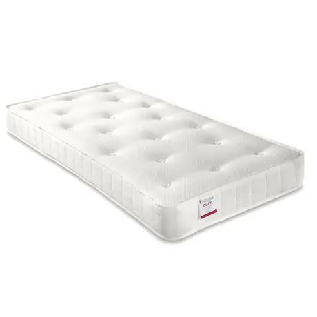 Buy Clay Ortho Low Profile Mattress – Single | Orthopaedic Coil Sprung Design, Size: Single (3ft), Item Width: 90, 2 from Furnituretta