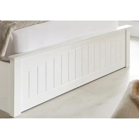 Buy Grayson White Wooden Ottoman Bed Small Double, Colour: White, Size: Small Double (4ft), Item Width: 136, 5 from Furnituretta