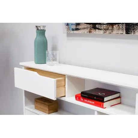 Buy Fabio White Wooden Bed King Size, Colour: White, Size: King (5ft), Item Width: 162.4, 6 from Furnituretta