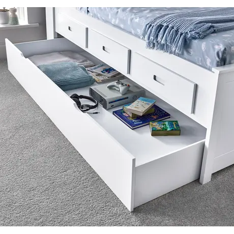 Buy Veera White Guest Bed Single, Colour: White, Size: Single (3ft), Item Width: 101.5, 7 from Furnituretta