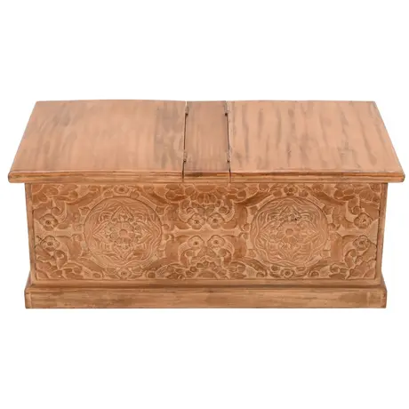 Buy Artwork Mango Wood Coffee Table & Blanket Box, 5 from Furnituretta