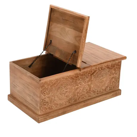 Buy Artwork Mango Wood Coffee Table & Blanket Box, 8 from Furnituretta