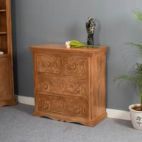 Buy Artwork Mango Wood Chest Of Drawers, 2 from Furnituretta