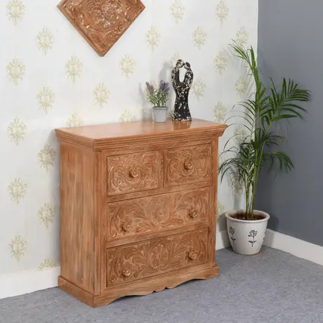 Buy Artwork Mango Wood Chest Of Drawers, 8 from Furnituretta