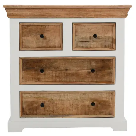 Buy Alfie Solid Mango Wood 4 Chest Of Drawers, 3 from Furnituretta