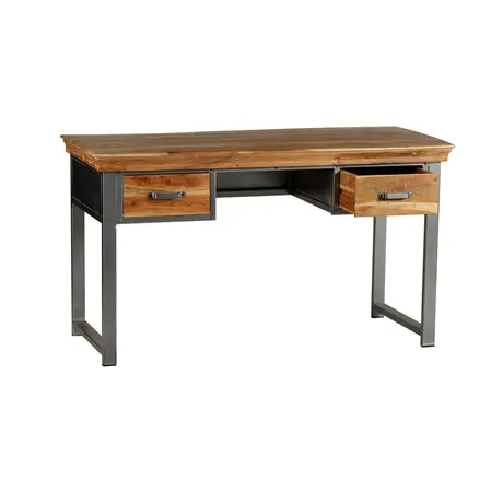 Buy Metropolis Industrial 2 Drawer Writing Desk, 3 from Furnituretta