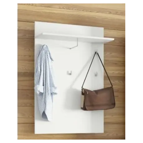 Buy Tenby White Hallway Wall Mounted Coat Rack from Furnituretta