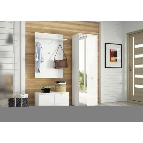 Buy Tenby White Hallway Wall Mounted Coat Rack, 3 from Furnituretta