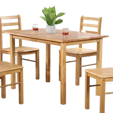 Buy New York Medium Dining Table – Sleek Natural Wood | 4-Seater from Furnituretta