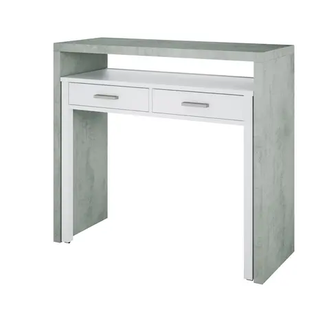 Buy Epping Desk Pull Out White & Concrete 0L4582A, 2 from Furnituretta