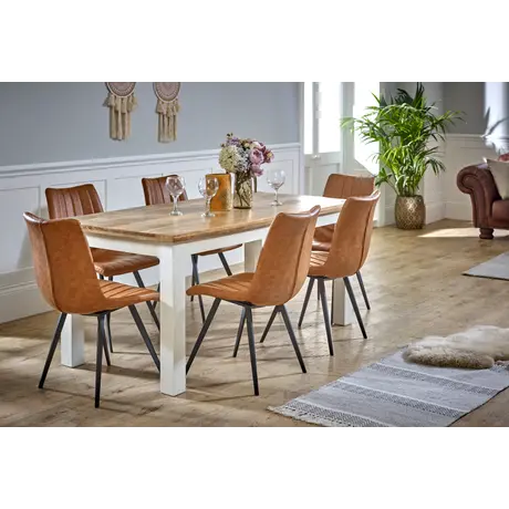 Buy Alfie Dining Table 170Cm Solid Mango Wood, 3 from Furnituretta