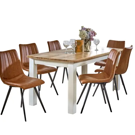 Buy Alfie Dining Table 170Cm Solid Mango Wood, 4 from Furnituretta