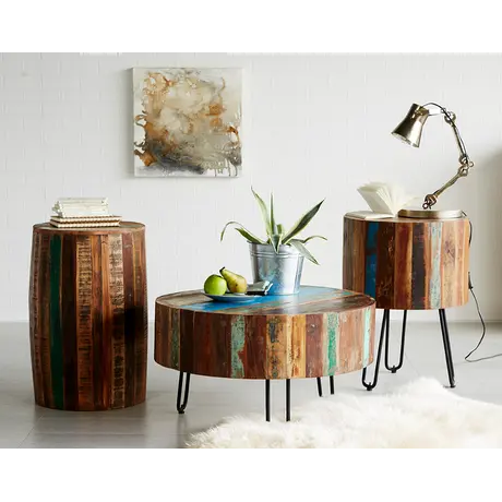 Buy Coastal Drum Stool, 2 from Furnituretta