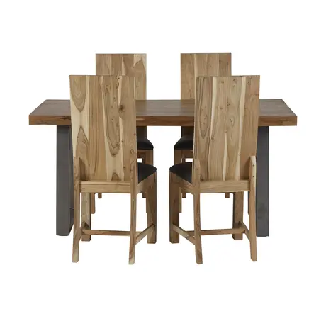 Buy Metropolis Industrial Dining Table, 4 from Furnituretta