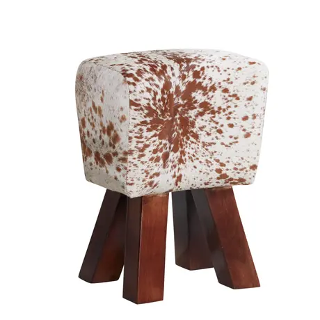Buy Cowhide Stool Natural from Furnituretta