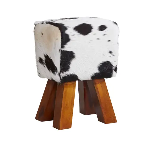 Buy Cowhide Stool Dark from Furnituretta