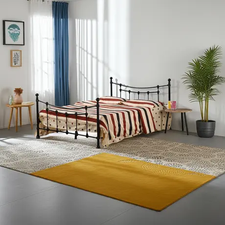 Buy Surrey Single Bed – Sleek Metal Frame in Black, Colour: Black, Size: Single, 4 from Furnituretta