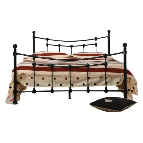 Buy Surrey King Size Bed – Sleek Metal Frame in Black, Colour: Black, Size: King Size, 3 from Furnituretta