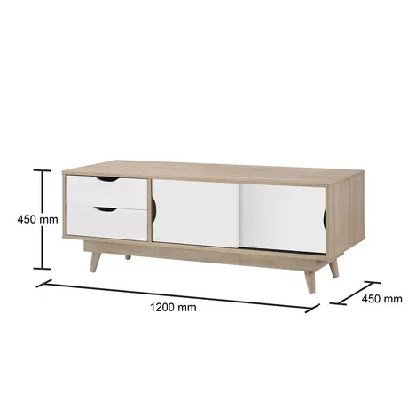Buy Modern TV Unit: Alford 2 Door & 2 Drawer, 7 from Furnituretta
