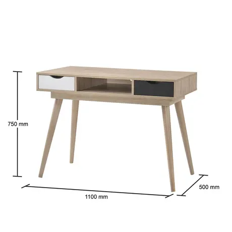 Buy Modern Desk: Alford White & Grey, 6 from Furnituretta