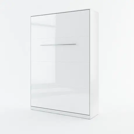 Buy CP-01 Vertical Wall Bed Concept White Gloss 140cm, Colour: White Gloss, Size: 140 x 200cm, 4 from Furnituretta
