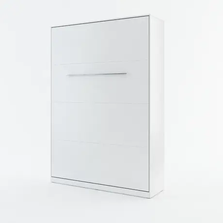 Buy CP‑01 Vertical Wall Bed Concept 140 cm | Space‑Saving Bedroom Furniture, Colour: White Matt, Size: 140 x 200cm, 4 from Furnituretta