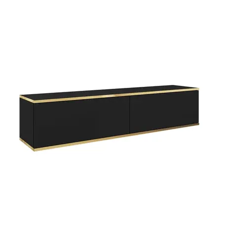 Buy Oro Floating TV Cabinet 135cm Black, Colour: Black, Item Width: 135, 6 from Furnituretta