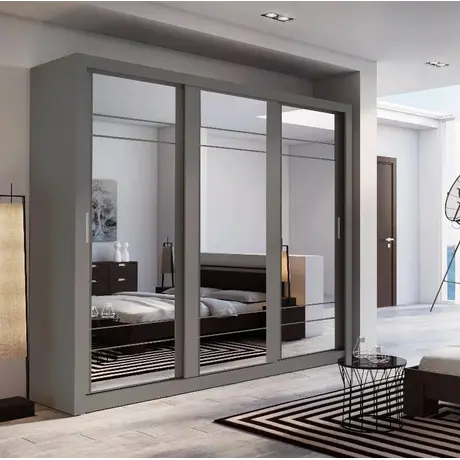 Buy Arti AR-02 Sliding Door Wardrobe Grey Matt 250cm, Colour: Grey Matt, Item Width: 250 from Furnituretta