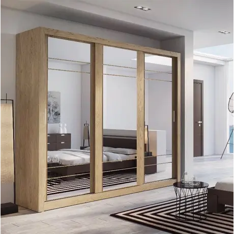 Buy Arti AR-02 Sliding Door Wardrobe Oak Shetland 250cm, Colour: Oak Shetland, Item Width: 250 from Furnituretta