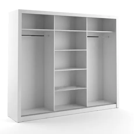 Buy Arti AR-02 Sliding Door Wardrobe White Matt 250cm, Colour: White Matt, Item Width: 250, 9 from Furnituretta