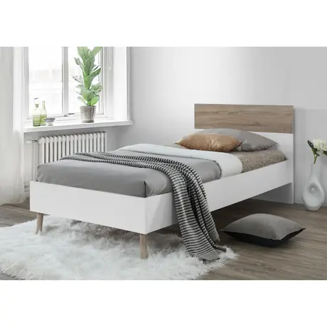 Buy Mapleton Bed Single, Size: Single, Mattresses: Without Mattress, 2 from Furnituretta