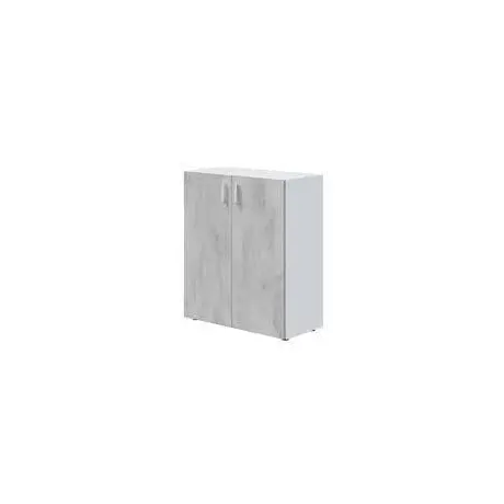 Buy Alford 2 Door Wide Universal Wall Storage Cupboard Grey and White, 4 from Furnituretta